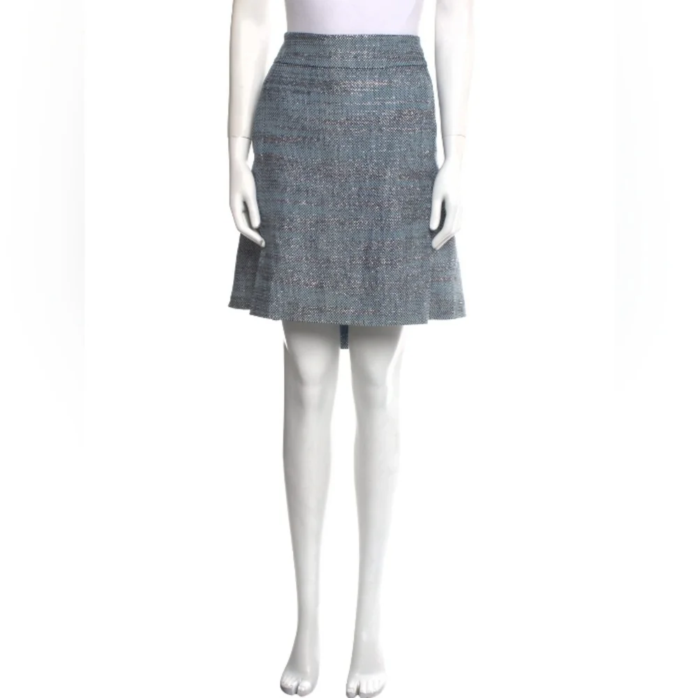 Akris PuntoTweed Pattern Knee-Length Skirt Size 16 - Picture 1 of 3